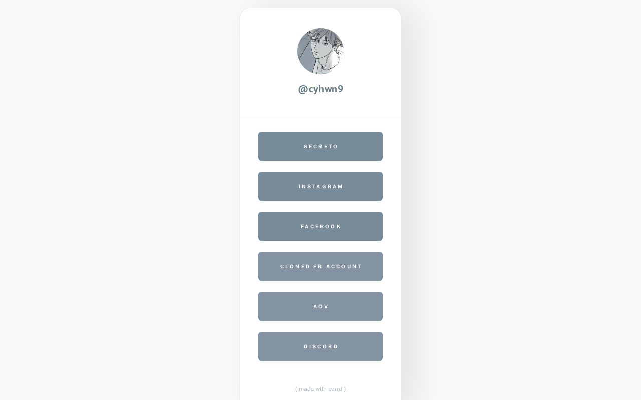 Carrd profile picture for @hwny